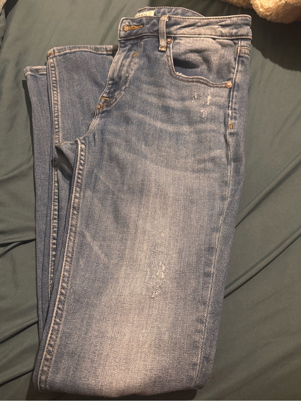 Vigoss Light Blue Denim Jeans with Branded Button